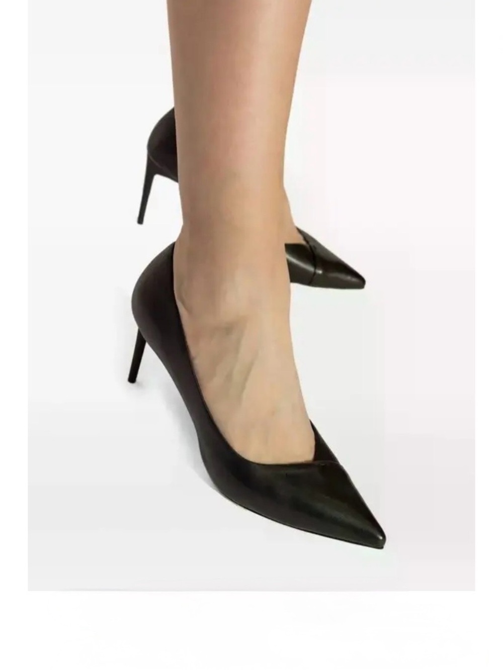 Max Mara Phyllis Black Pumps High Stiletto Heels 36.5